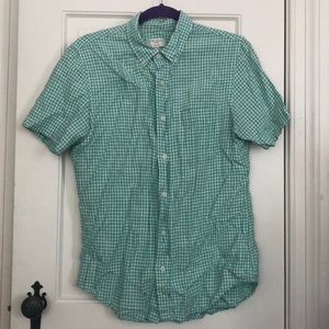 Club Monaco short sleeve linen button down